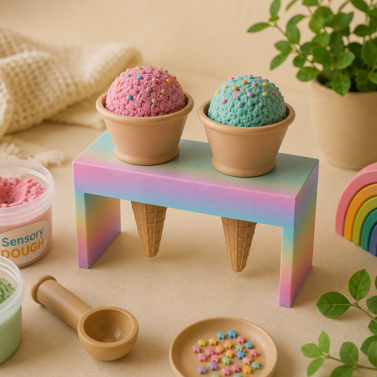 Ice Cream Cone Holder – Double